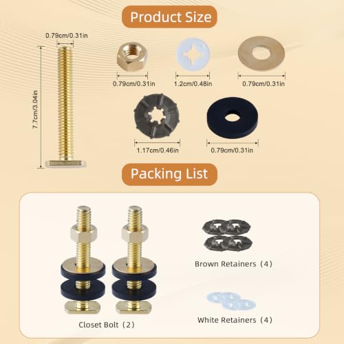 Hibbent Extra Thick Toilet Wax Ring Replacement Kit for 3/4-Inch Flanges