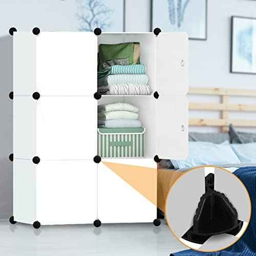 40 Pieces Plastic Storage Cube Connectors Wire Cube Connectors for Modular Closet Storage Organizer and Wire Grid Cube Storage Shelving(Black)