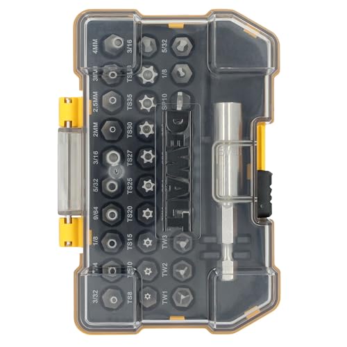 DEWALT 31-Piece Security Bit Set with Case & Magnetic Holder, One Size
