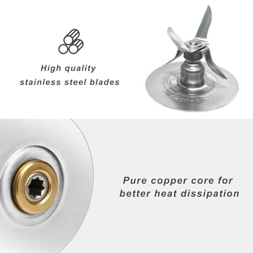 Oster Blender Replacement Parts Kit with 4-Point Ice Blade, Jar Base & Gasket