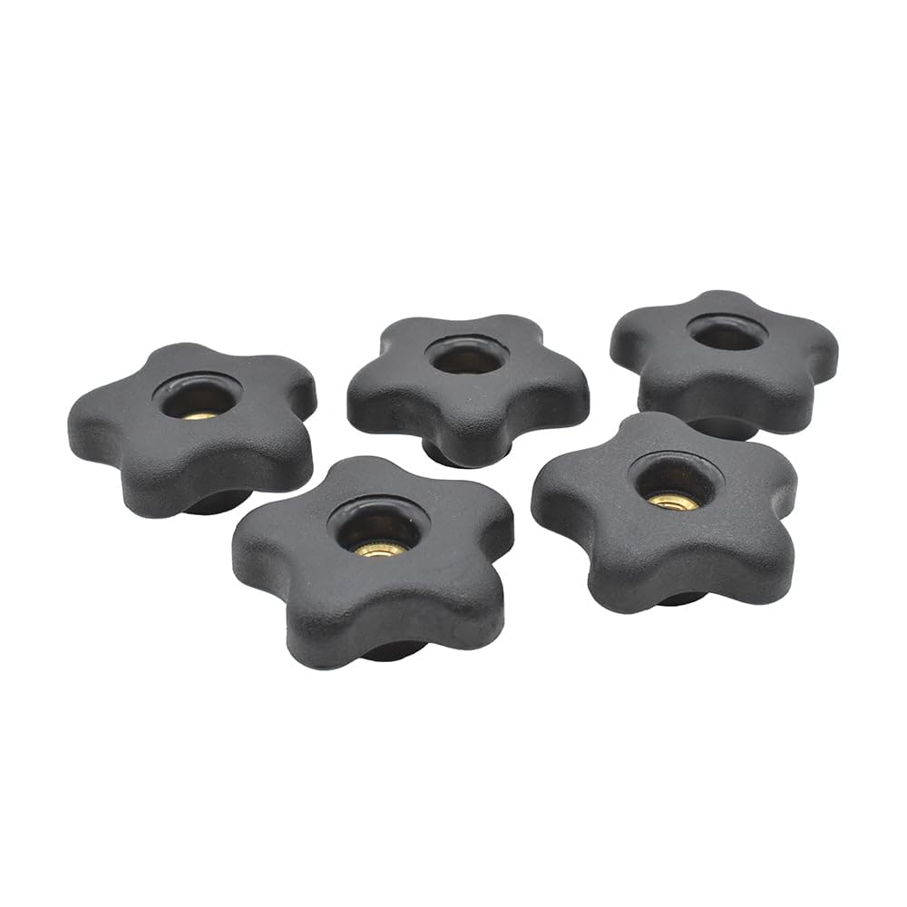 Big Horn 19709B-5PK 5 Star Thru Knob 3/8 x 16 (5/PK)