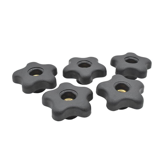 Big Horn 19709B-5PK 5 Star Thru Knob 3/8 x 16 (5/PK)