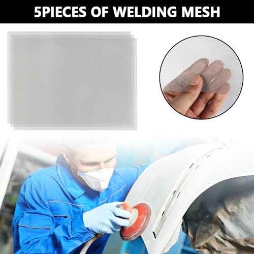 ZNB 5PCS Reinforcing Stainless Steel Mesh for Bumper Kayak Thermoplastic Repairs - Use with Plastic Welding Kit