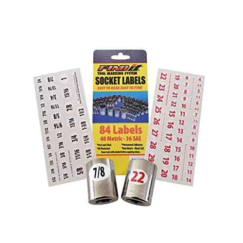 Compatible Replacement for 964XL. 4 Pack. Socket Labels Pack of 84- Stickers for Better Tool Box Organization