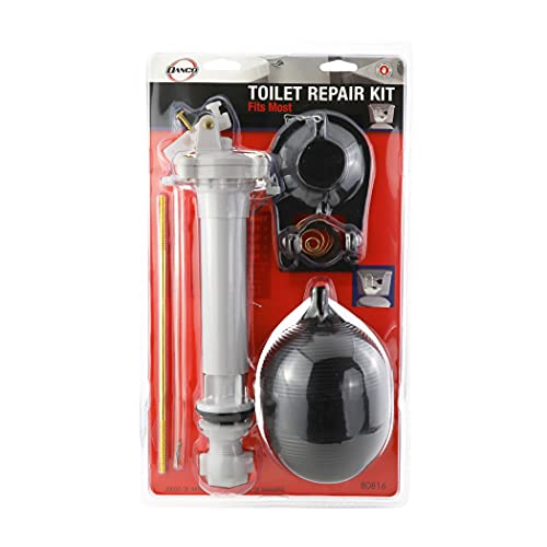 Danco Toilet Repair Kit with Fill Valve & Flapper - Valve Variation, White