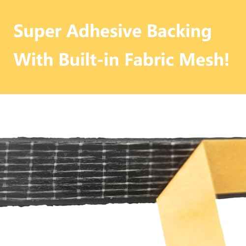 Weather Stripping Seal Strip for Doors/Windows 18 Feet, Self-Adhesive Backing Seals Large Gap (from 5/16 inch to 15/32 inch), Easy Cut to Size