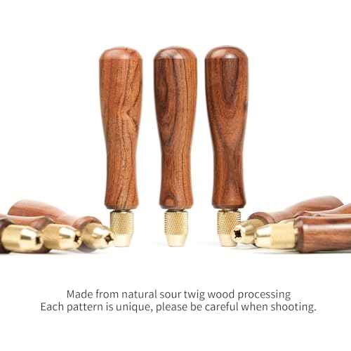 Brass Solid Wood Handle Diamond File Set Handle Tool Ceramic Wood Rasp File Needle Jewelry Polishing Carving Wood Handle File