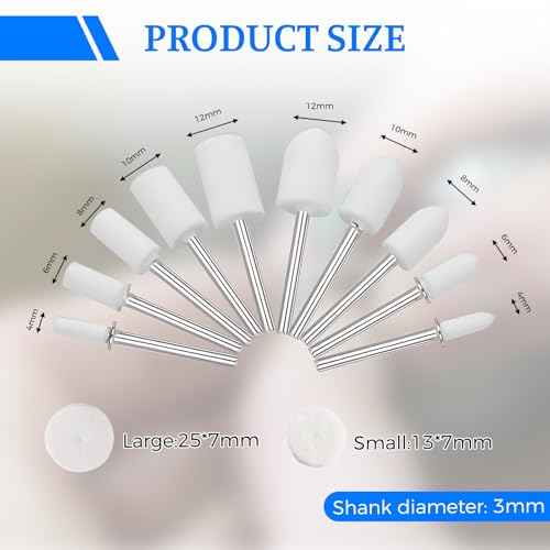 100pcs Wheel polishing kit for dremel,With1/8 Shank for dremel Buffing Wheels,Suitable for polishing Smooth Surfaces Such as Cultural relics, Jewelry, and Aluminum