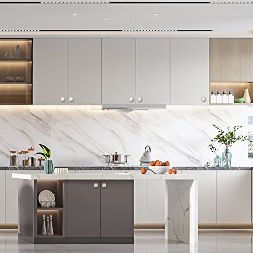 Asidrama 10 Pack Brushed Satin Nickel Kitchen Cabinet Knobs - Single Hole