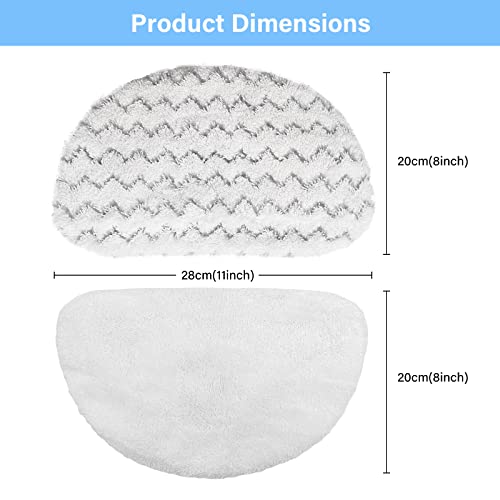 Tivcroxs 12-Pack Steam Mop Replacement Pads for Bissell Powerfresh 1940 Series