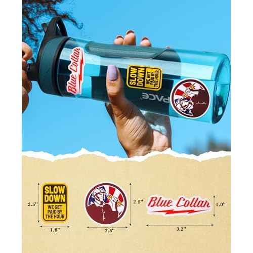 150 PCS Funny Hard Hat Stickers for Adults, Blue Collar Stickers for Men, Cool & Funny, for Helmets, Construction, Welding