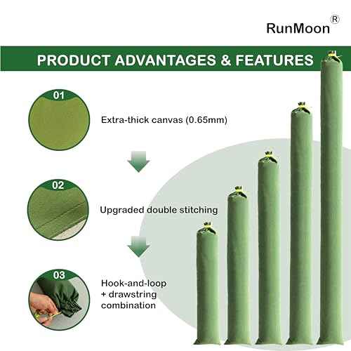 Upgraded Extra-Thick Reusable Flood Sandbags - Double-Stitched Canvas, Leak-Proof Closure | Multiple Sizes (3ft-10ft) for Water Barrier & Flood Protection? (10ft (Upgraded) 4-Pack)