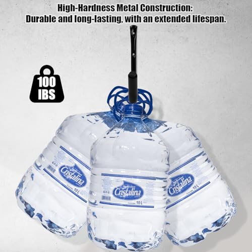 KURUI Heavy Duty Kayak Storage Rack, 100 LB (15") Wall Mount Hooks for Hanging Indoor/Outdoor, 8 Pack Large Garage Hooks for Ladder Kayaks Surfboards, Black Organization Hangers, Kayak Accessories