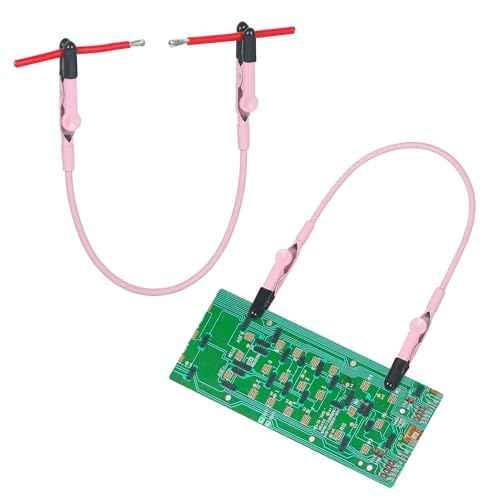 Toolour 2 Pack Soldering Helping Hands Clamps, Flexible Gooseneck Metal Arms with Dual Alligator Clips, Pink Wire Holder for PCB Welding Electronics Jewelry DIY Crafts Hobby