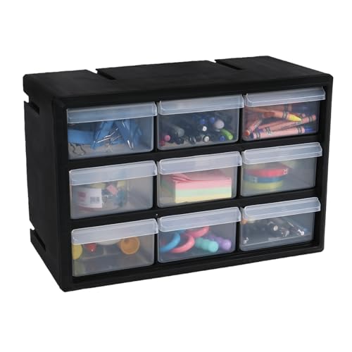 Sadstory 9-Drawer Plastic Storage Cabinet for Garage Organization