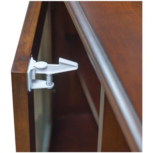 Inaya Baby Proof Cabinet Locks 8 Pack - Child Safety Drawer Latches with 3M Adhesive