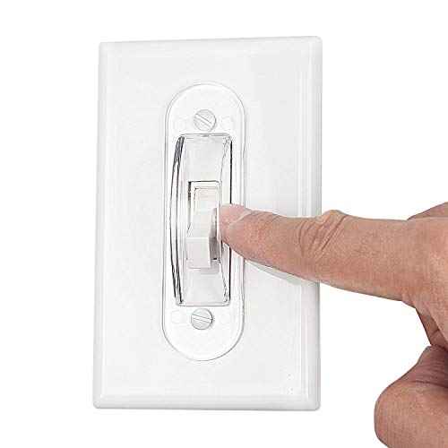 Wall Switch Guards Plate Covers Child Safety Security Home Decor (4 Pack), Clear - Keeps Light Switch ON Or Off Prevent Accidental Device Turn On or Off