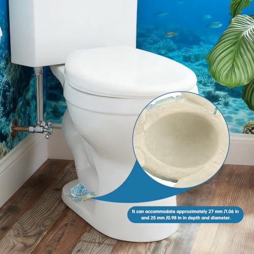 Sea Turtle Toilet Bolt Covers - Decorative Bathroom Screw Caps, 2 Pack