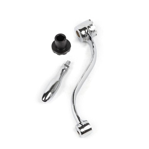 JooWing 9 Teeth Elevating Lifting Knee Crank Milling Machine for Bridgeport Portable Stainless Steel Handle Mill Parts Swivel Handle with Clutch for All Kinds of Milling Machines Silver & Black