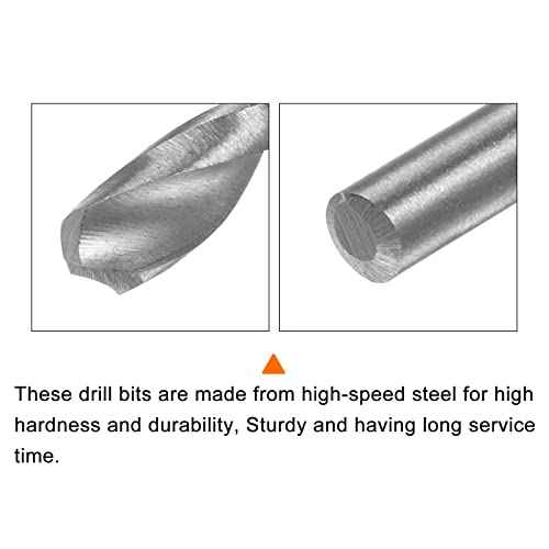 HARFINGTON 10pcs Extra Long Drill Bits, 3mm HSS Drill Bit with High Speed Steel Straight Shank 120mm Length for Metal Woodwork Plastic Aluminum Alloy