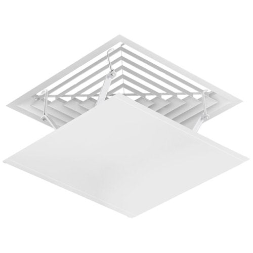 VOSAREA Air Deflector Adjustable Reusable Heat and Air Deflector for Drop Ceiling Vents RV, Home HVAC, and Ceiling Registers White