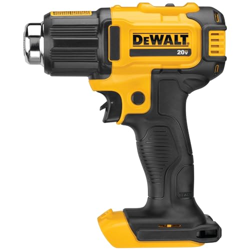 Dewalt 20V MAX Cordless Heat Gun - Up to 990°F, Includes Flat & Hook Nozzle, Tool Only