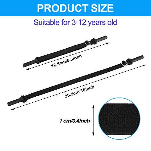 lvvfit Kids Glasses Straps(6.5-10inch)-Adjustable Glasses Strap Sports Sunglasses Eyeglasses Holder Straps for Toddler and Kids-Eyewear Retainers for boys and girls age 3-12 years (4pcs Blue)