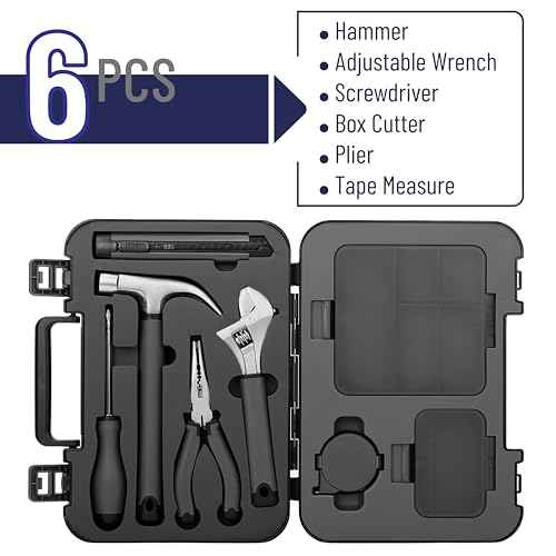 Bates- Household Tool Kit, Small Tool Kit, Tool Set for Home, Small Tool Box Set