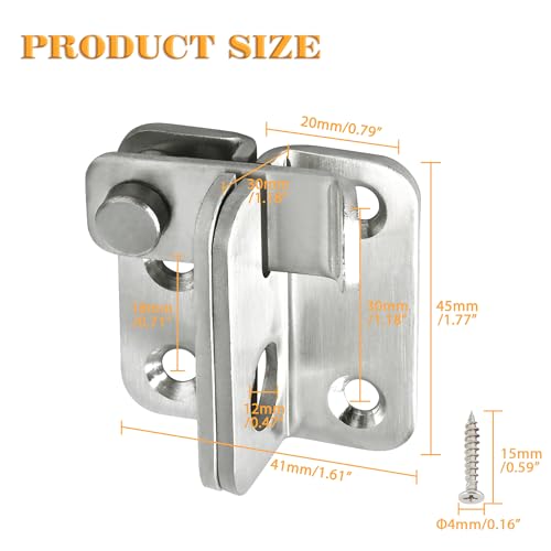 Alise Small Brushed Stainless Steel Flip Latch Gate Lock for Shed & Barn Doors
