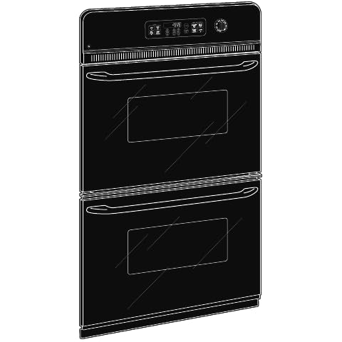 GE JRP28BJBB Electric Double Wall Oven