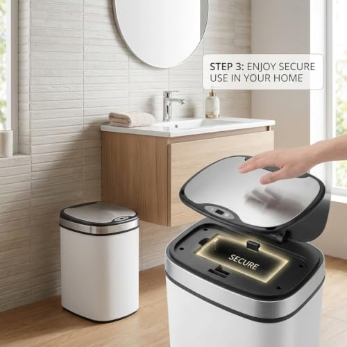 4-Pack Battery Cover for Ninestars WM-50-13 Automatic Trash Can – KDYVBS