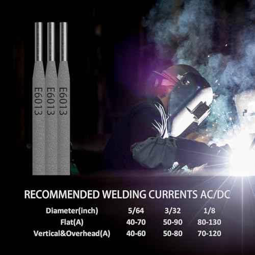 E6013 Welding Rod 3/32" 4.4LB Carbon Steel Stick Electrodes ? Easy Arc Start Welder Rods for Beginners and Pros ? Smooth Beads, Strong Performance for Welding Jobs