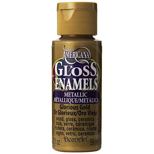 Americana 2-oz. Glorious Gold Gloss Enamel Paint