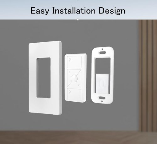 Wall Mount Bracket for Lutron Caseta Pico Remote – 2-Pack Wallplate Adapter for Smart Switch – Snap-in, Tool-Free Installation – Secure Mounting for Lutron Pico Remote – Clean Smart Home Look