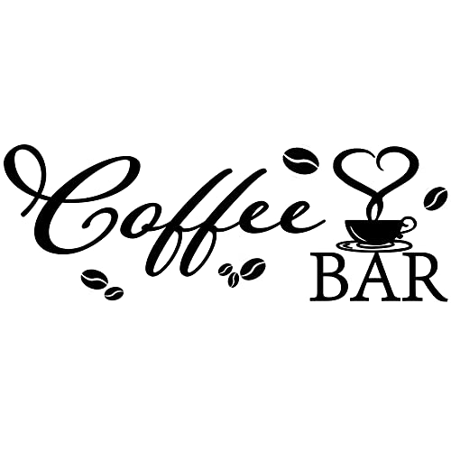 Coffee Bar Removable Vinyl Wall Decals | Kitchen & Office Decor | Coffee Bar Sign