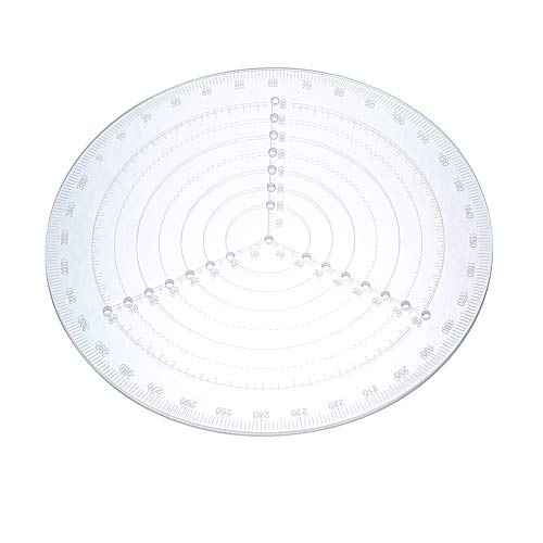 Round Center Finder Compass Clear Acrylic Lathe Centering Tool Circle Gauge for Drawing Circles Wood Turning Lathe Work Tool Circles Diameter