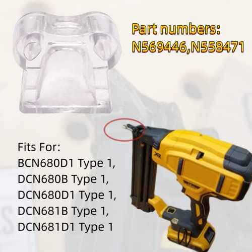 N558471 N569446 Compatible with Nailer No Mar Tip DeWalt Replaces DCN680D1 DCN680B DCN681B DCN681D1 (20)