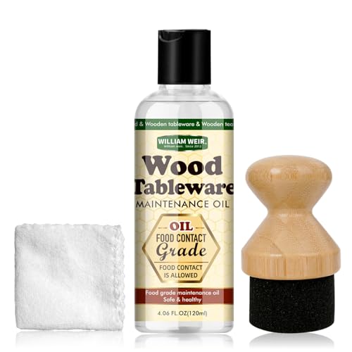Wooden Cutting Board Oil, Butcher Block Oil with Towel Cutting Board Applicator to Clean and Protect Wood for Home Kitchen Solid Wood Countertops Dining Table Tops, 120ML Transparent