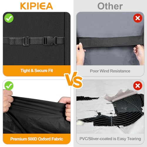 Kipiea Heavy Duty Outdoor Air Conditioner Cover 30W x 30D x 32H Windproof & UV Resistant
