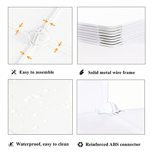 AWTATOS White Cube Storage Organizer Shelves, 12-Cube Closet Shelving