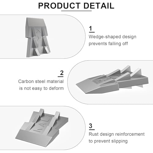 5 Pcs Safety Hammer Handle Wedge,Ybenlld Concial Handle Metal Wedges,Mauls Handle Wedge Kit for Hammer Axe Claw Sledge Handle