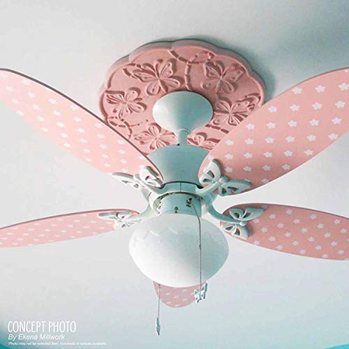 Ekena Millwork CM13BR2 13"OD x 7 1/2"ID x 3/4"P Bradford Classic Ceiling Medallion, Fits Canopies up to 8-5/8", 2 Piece
