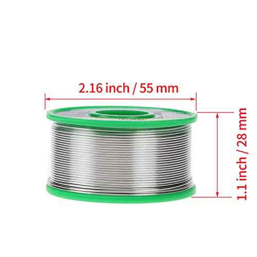 Makeronics Soldering Starter Kit for Electrical | 0.14 lb/62g 0.8mm Solder Wire Rosin Core Sn99 Ag0.3 Cu0.7 | Iron Tip Cleaner with 3 Brass Ball | Helping Hands Aid