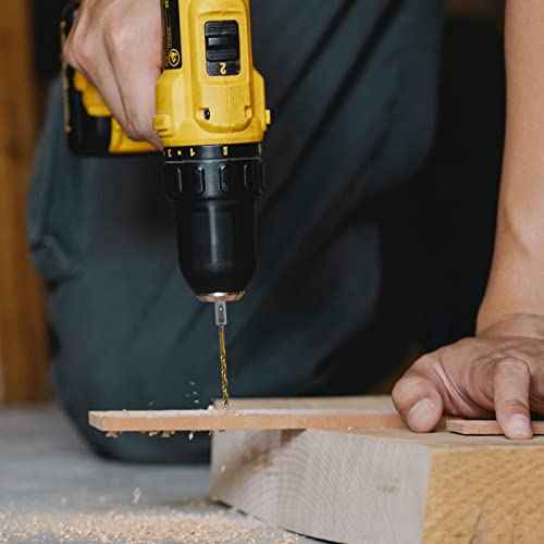 Hex Shank Drill Bits - Set of 10Pcs, 1/8 Inch Premium 4341 HSS Titanium Impact Hex Drill Bits for Wood, Steel, Metal, Plastic, Quick Change Design