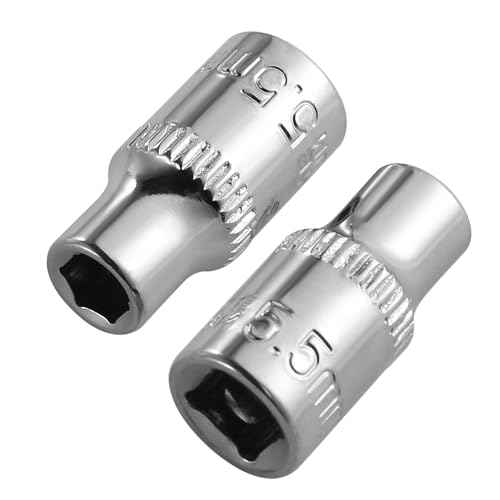 [13pcs] Durable 5.5mm Socket, 1/4 socket set,Shallow Socket 1/4 Inch Drive 5.5mm 6 Point, CORROSION RESISTANCE