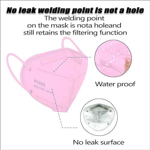 50pcs KN95 Face Mask 5 Layer Cup Dust Safety Masks Filter Efficiency¡Ã95% Breathable Elastic Ear Loops Masks