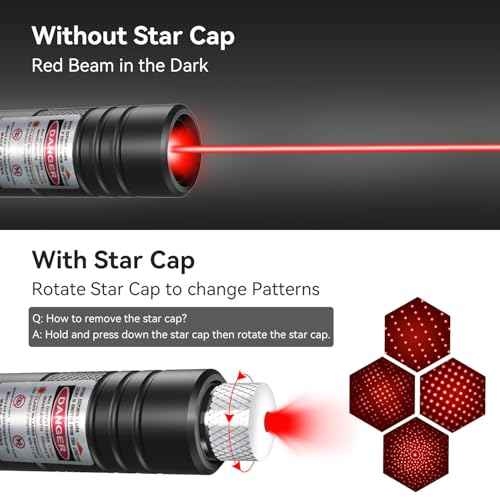 [Professional] Rechargeable Red Laser Pointer High Power Red Beam Laser Light Long Distance Range For TV/LED/LCD Screens Tactical Flashlights Presentation Office/Outdoors/Astronomic/Construction [001]