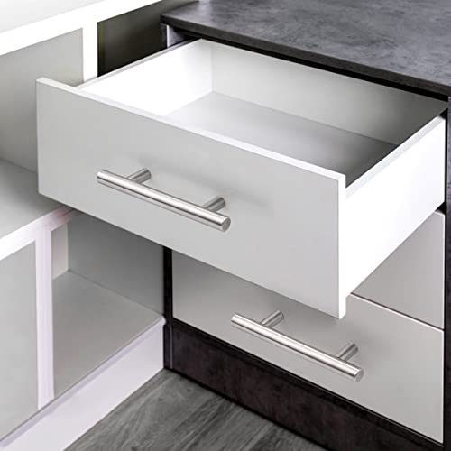 Probrico 30 Pack 3 Inch Hole Center Kitchen Cabinet Handles Brushed Nickel Stainless Steel T Bar Pulls