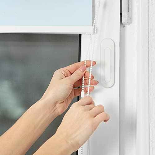 4 Pieces Cord Safety Blind Pull Twister Window Wrap Cleats Blind Holder Curtain Cord Wind Up Baby Child Proofing Window Gate Safety Adhesive Wall Hanging Hooks