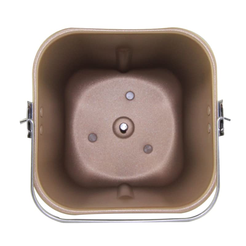 Queenom Bread Machine Pan Square Aluminum Non-Stick 2lb Capacity